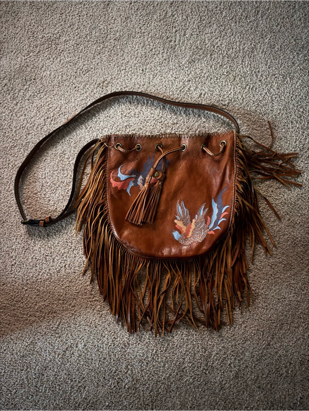 Boho Fringe Crossbody Bag by Patricia Nash
